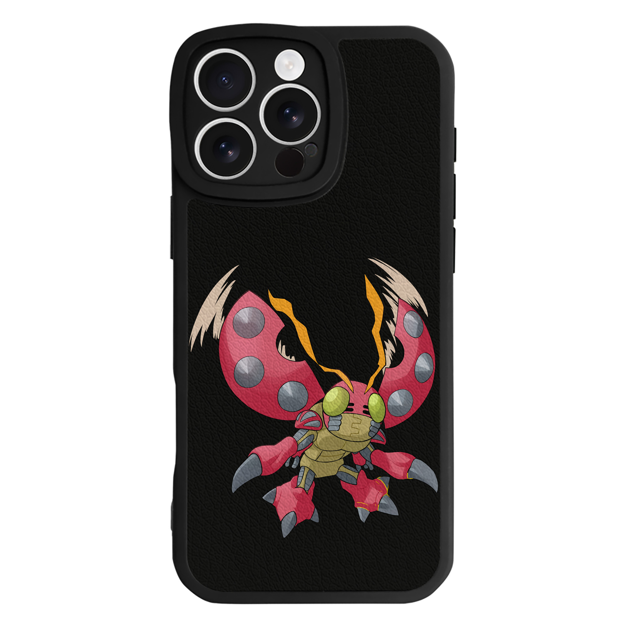 （画像用） Digimon デジタルモンスター/デジモン 【iPhone 16シリーズ対応】シリコンスマホケース（レザー調） 材質：シリコン